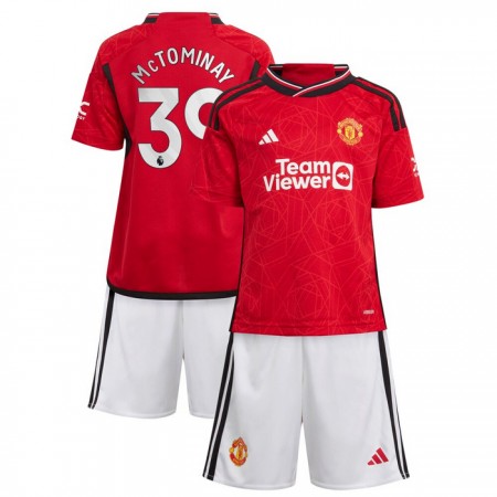 Manchester United McTominay 39 Domácí 2023-24 - Dětské Fotbalové Dresy (S/S) Manchester United McTominay 39 Domácí 2023-24 - Dětské Fotbalové Dresy (S/S)
